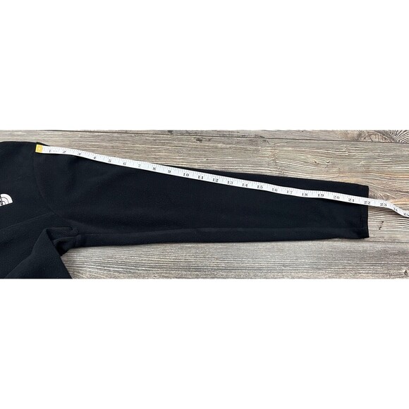 The North Face Womens S Fleece Glacier Snap Pullover Sweater Black Mock Neck - Picture 8 of 12